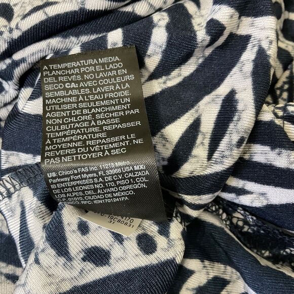 Chico's Travelers Slinky Knit Tunic Top Women’s size Large career Travel - Picture 12 of 12